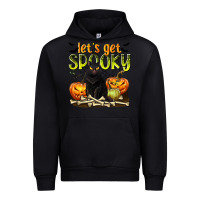 Black Let's Get Spooky Urban Hoodie - texasbilliewilder