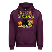 Mauve Wine Let's Get Spooky Urban Hoodie - texasbilliewilder