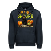 Navy Let's Get Spooky Urban Hoodie - texasbilliewilder