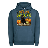 Pigment Midnight Navy Let's Get Spooky Urban Hoodie - texasbilliewilder