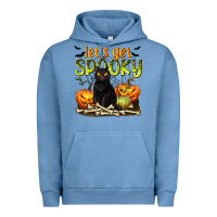Pigment Pebble Blue Let's Get Spooky Urban Hoodie - texasbilliewilder
