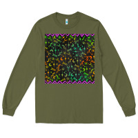 Army Green halloween witch symbols seamless pattern Long Sleeve Tee - BundleAndBundleShop
