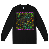 Black halloween witch symbols seamless pattern Long Sleeve Tee - BundleAndBundleShop