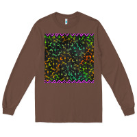 Chestnut halloween witch symbols seamless pattern Long Sleeve Tee - BundleAndBundleShop