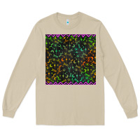 Mushroom halloween witch symbols seamless pattern Long Sleeve Tee - BundleAndBundleShop