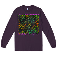 Plum halloween witch symbols seamless pattern Long Sleeve Tee - BundleAndBundleShop