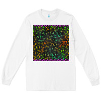 White halloween witch symbols seamless pattern Long Sleeve Tee - BundleAndBundleShop