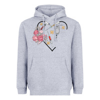 Heather Grey phlebotomy add your name Heavyweight Hoodie - MaliasSmallBusiness