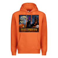 Carrot Black Cat Halloween Premium Hoodie - LillyAllenDesigns