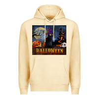 Pina Colada Black Cat Halloween Premium Hoodie - LillyAllenDesigns