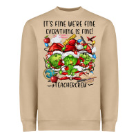 It's Fine We're Fine Everythıng Is Fine! Heavyweight Sweatshirt | Teevron