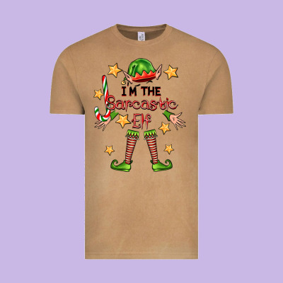 Im The Sarcastic Elf Vintage Tee Designed By Fadigitalartstudio