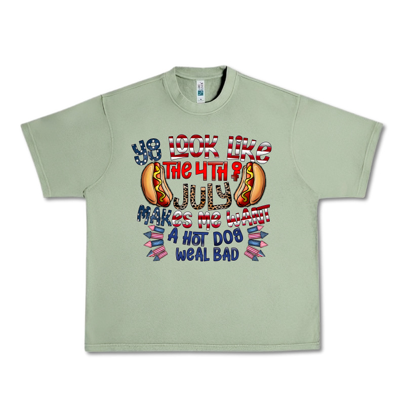 You Look Like The 4th Of July Makes Me Want A Hot Dog Weal Bad Urban Heavy Tee by CowhideDigitalArt | Teevron