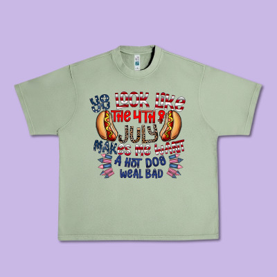 You Look Like The 4th Of July Makes Me Want A Hot Dog Weal Bad Urban Heavy Tee Designed By Cowhidedigitalart