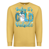 Antique Gold baby its cold outside Premium Sweatshirt - NancyCooperArtShop