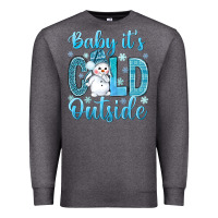 Charcoal Heather baby its cold outside Premium Sweatshirt - NancyCooperArtShop
