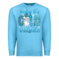 Ocean Blue baby its cold outside Premium Sweatshirt - NancyCooperArtShop