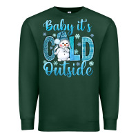 Sports Green baby its cold outside Premium Sweatshirt - NancyCooperArtShop