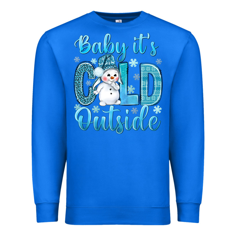 Baby Its Cold Outside Premium Sweatshirt by NancyCooperArtShop | Teevron