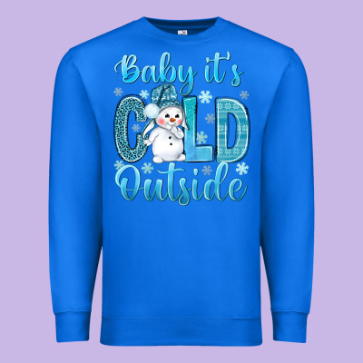 Baby Its Cold Outside Premium Sweatshirt Designed By Nancycooperartshop
