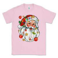 Bubblegum Pink santa with little christmas Classic Tee - AdoDesignShop