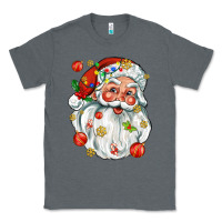 Charcoal Heather santa with little christmas Classic Tee - AdoDesignShop