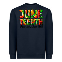 Navy juneteenth free ish since 1865 Heavyweight Sweatshirt - HRA Design Shop