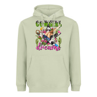 Matcha western rodeo cowgirl dreams Heavyweight Hoodie - NancyCooperArtShop