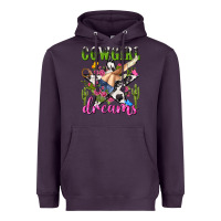 Plum western rodeo cowgirl dreams Heavyweight Hoodie - NancyCooperArtShop