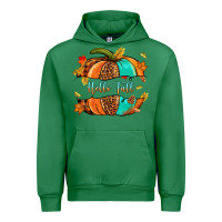 Emerald pumpkin hello fall Urban Hoodie - NancyCooperArtShop