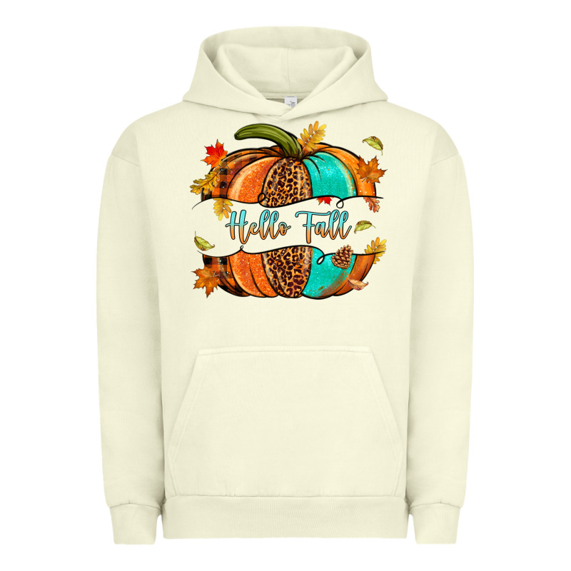 Pumpkin Hello Fall Urban Hoodie by NancyCooperArtShop | Teevron