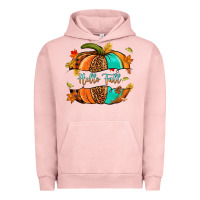 Pigment Salmon pumpkin hello fall Urban Hoodie - NancyCooperArtShop