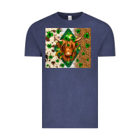 Vintage Denim St. Patrick's Day Highland cow Vintage Tee - Neo Western