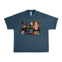 Midnight Navy halloween farm animals truck Urban Heavy Tee - RacoonDesign