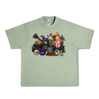 Oil Green halloween farm animals truck Urban Heavy Tee - RacoonDesign