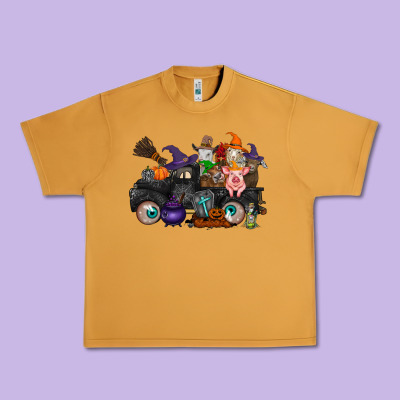Halloween Farm Animals Truck Urban Heavy Tee Designed By Racoondesign