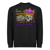 Black king cake calories don't count skull Heavyweight Sweatshirt - FaDigitalArtStudio