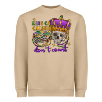 Mushroom king cake calories don't count skull Heavyweight Sweatshirt - FaDigitalArtStudio