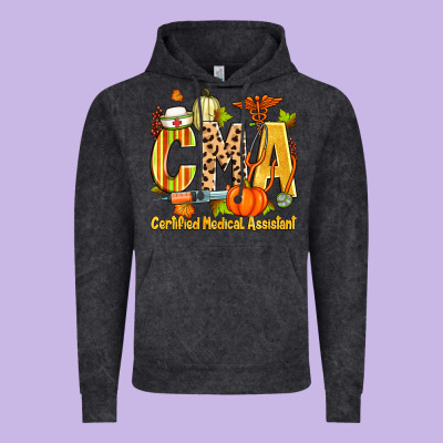 Fall Cma Certified Medical Assistant Vintage Hoodie Designed By Zillion Design Studio