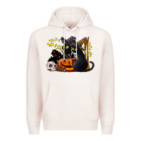Halloween Black Cats Premium Hoodie | Teevron