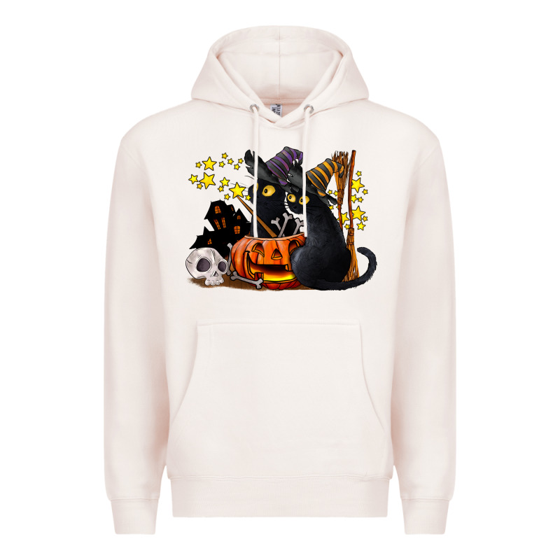Halloween Black Cats Premium Hoodie by LillyAllenDesigns | Teevron