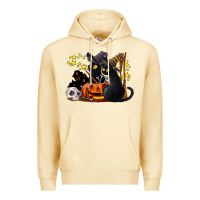 Pina Colada halloween black cats Premium Hoodie - LillyAllenDesigns