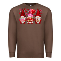 Chestnut valentines day gnomies with heart balloon Premium Sweatshirt - NancyCooperArtShop