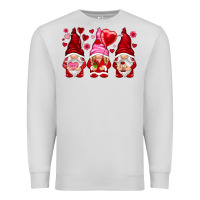 Dove Grey valentines day gnomies with heart balloon Premium Sweatshirt - NancyCooperArtShop