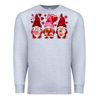 Heather Grey valentines day gnomies with heart balloon Premium Sweatshirt - NancyCooperArtShop