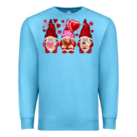 Ocean Blue valentines day gnomies with heart balloon Premium Sweatshirt - NancyCooperArtShop
