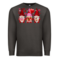 Smoke valentines day gnomies with heart balloon Premium Sweatshirt - NancyCooperArtShop