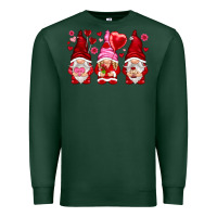 Sports Green valentines day gnomies with heart balloon Premium Sweatshirt - NancyCooperArtShop