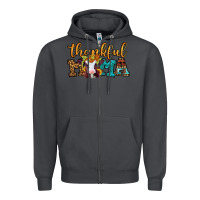 Smoke thankful mama baby calf Zipper Hoodie - Jasminsmagicworld