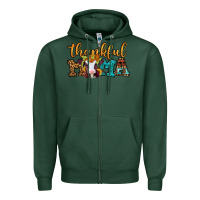 Sports Green thankful mama baby calf Zipper Hoodie - Jasminsmagicworld